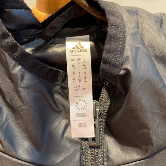 🆕 Adidas Women's AEROREADY Logo Running Windbreaker Jacket - Picture 4 of 14